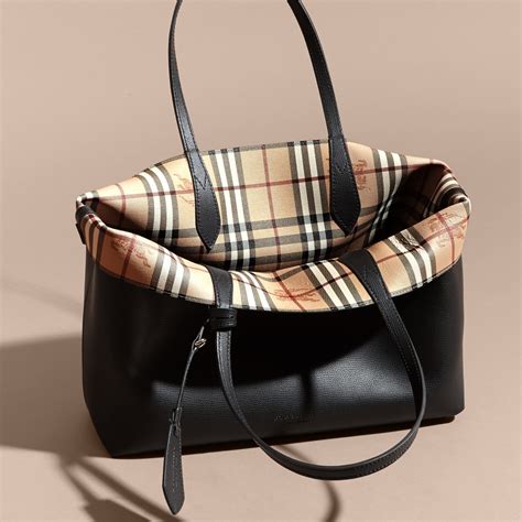 burberry reversible tote in black and haymarket|burberry haymarket tote review.